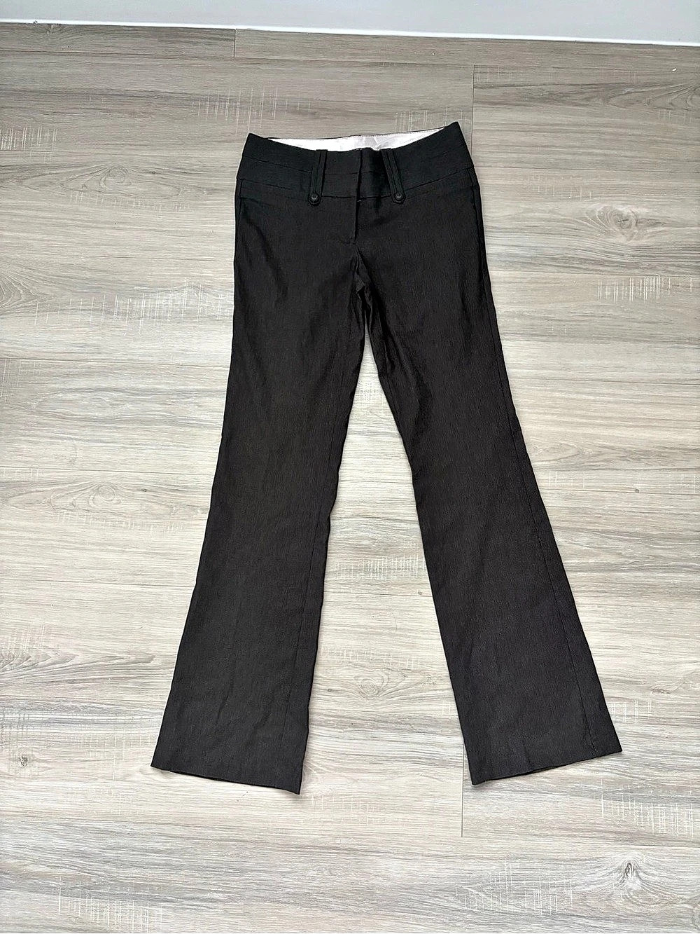 Stooshy Vintage Low Rise 2000’s Y2K Women's Brown Flare Pants